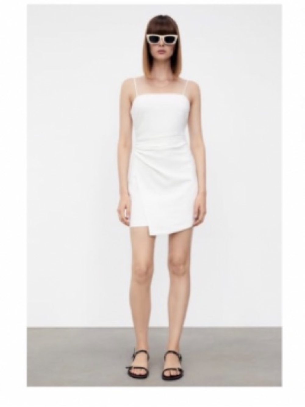 Zara Mini Dress with Gathering